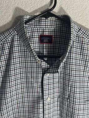 UNTUCKit Slim Fit Wrinkle Free Plaid Button Down Shirt X-Large Business Casual